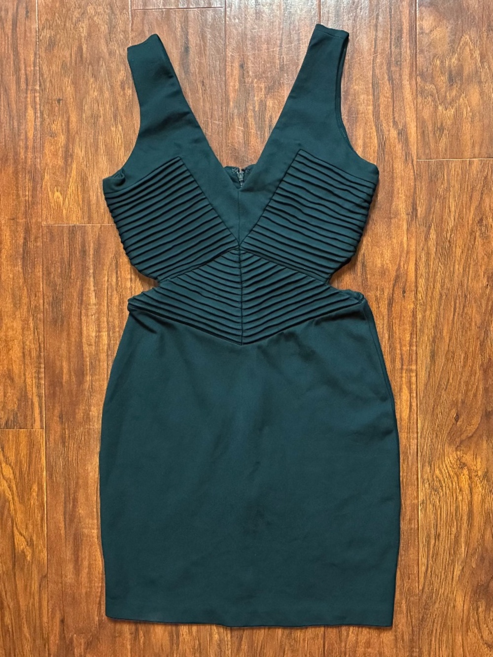Vintage Green Bandeau Bodycon Bondage Dress